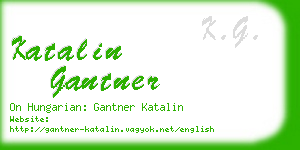 katalin gantner business card